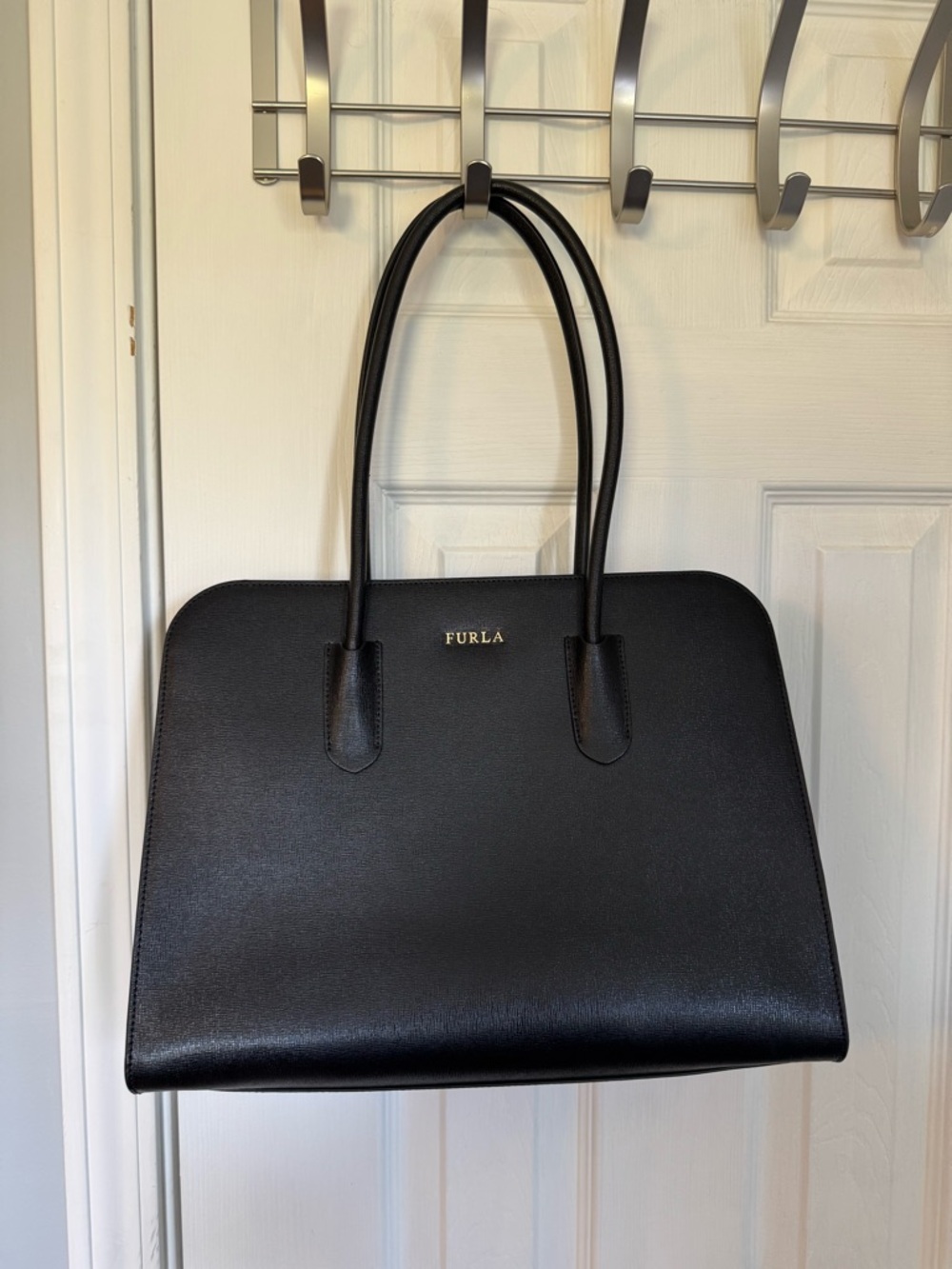 Furla Black Leather Bag